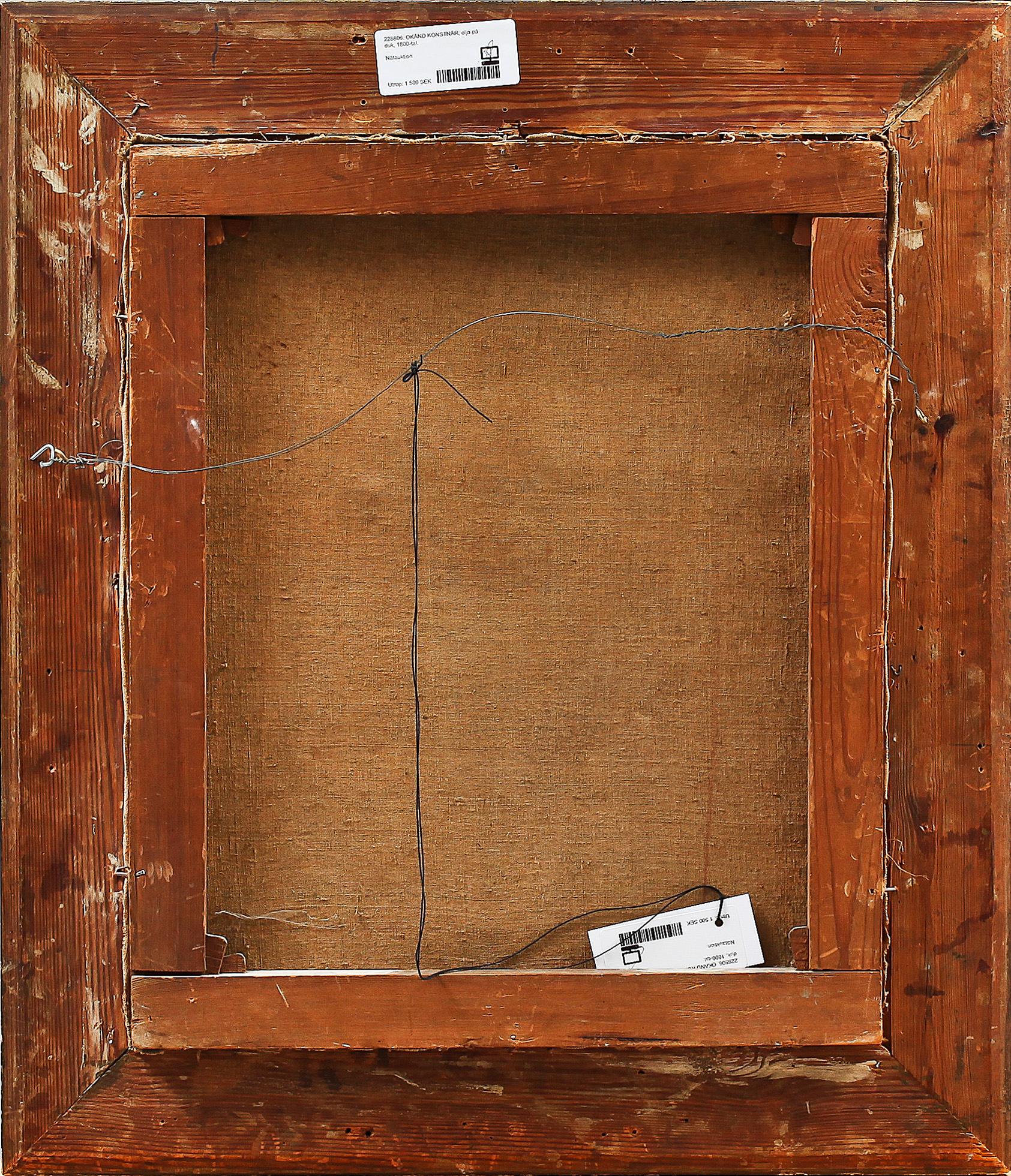 OKÄND KONSTNÄR, olja på duk, 1800-tal.