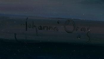 JOHANNA ORAS, olja på duk, signerad.