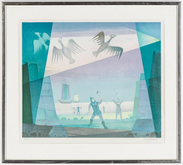 SVEN JONSON, litografier, 6 st. Signerade och numrerade 133/390.