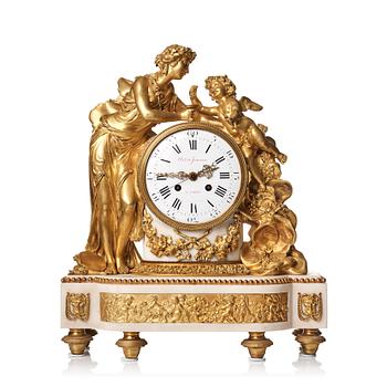 89. A Louis XVI-style mantelclock marked Antide Janvier A Paris.