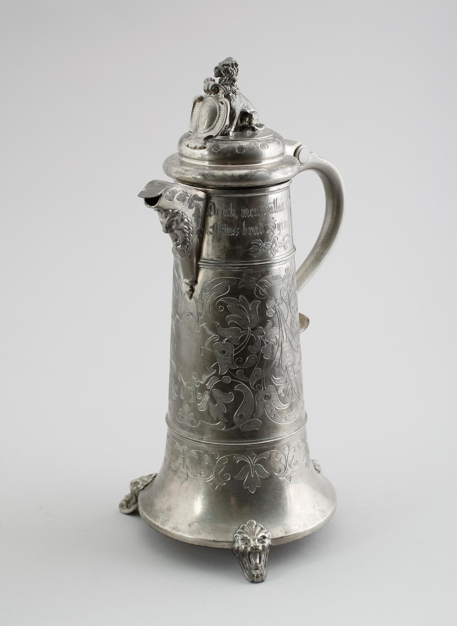 KANNA, tenn, Santessonska Tenngjuteriet, Stockholm, 1883.