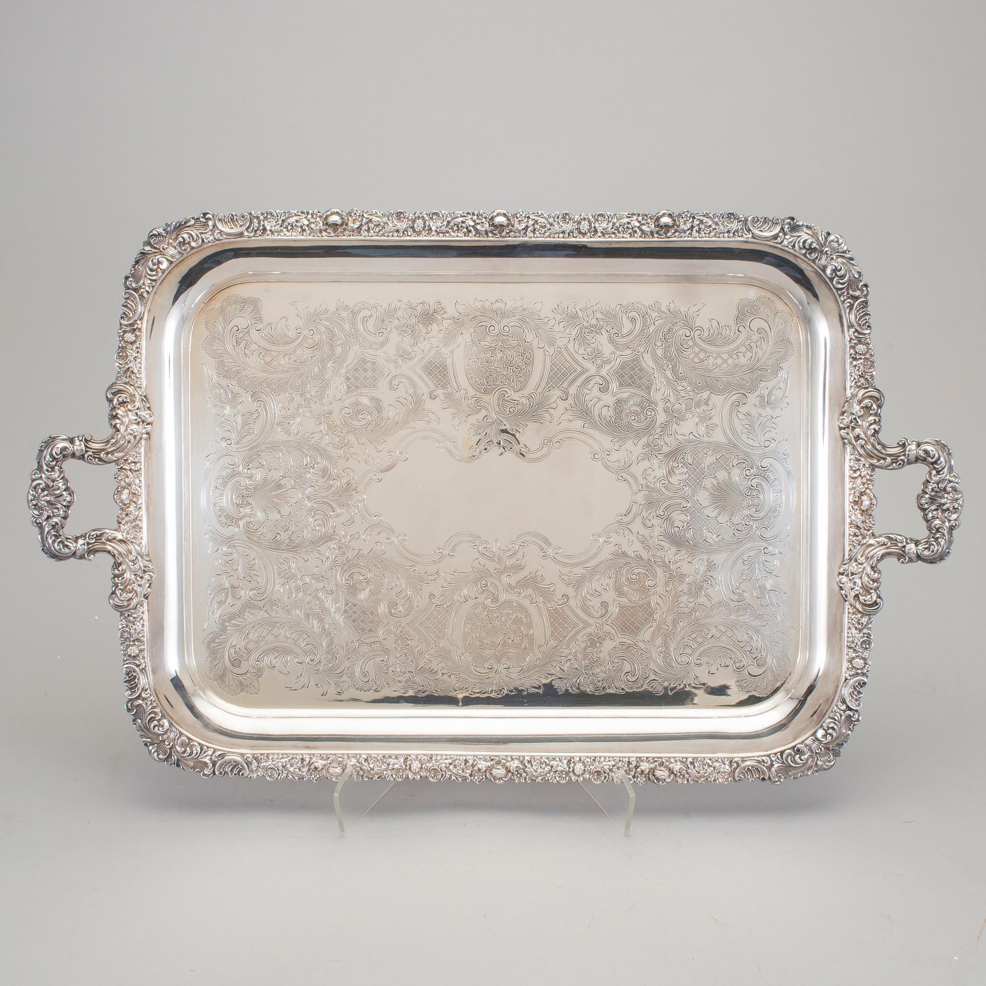 BRICKA, nysilver, England, 1900-tal.