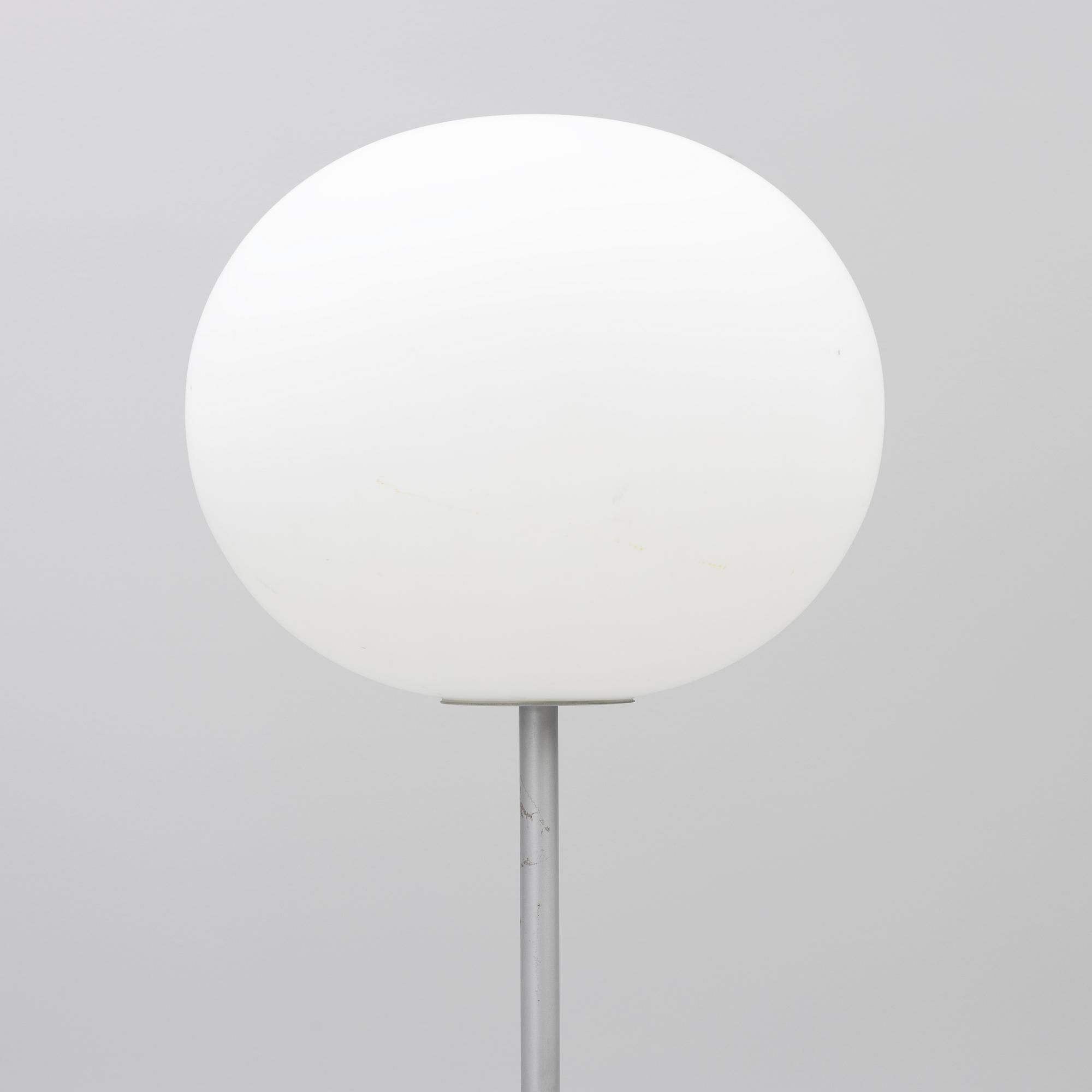 Jasper Morrison, a pair of 'Glo-ball' floor lamps, Flos, Italy.