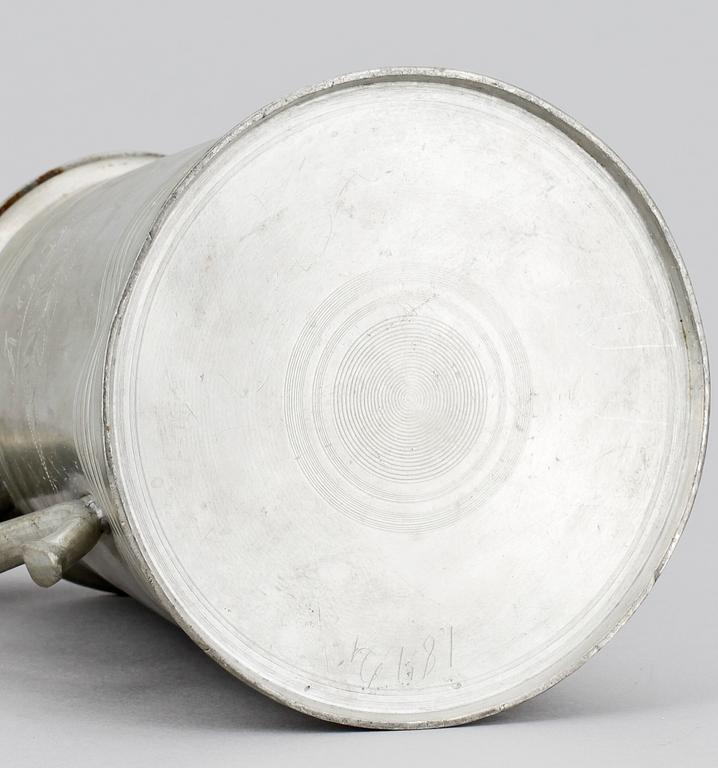 STOP, tenn, Sverige, 1800-talets första hälft. Otydl mästarstämplar.