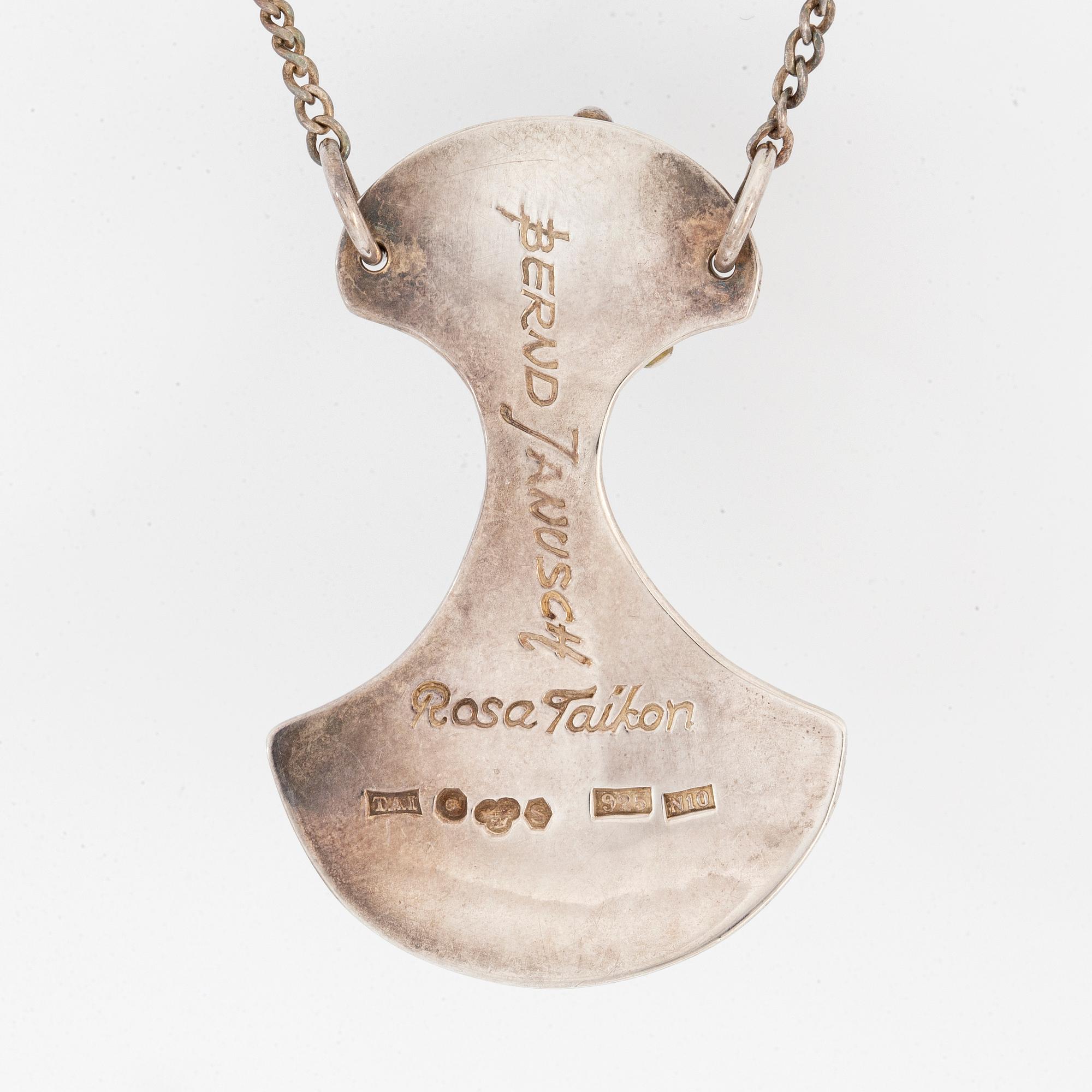 ROSA TAIKON, hängsmycke, sterlingsilver.