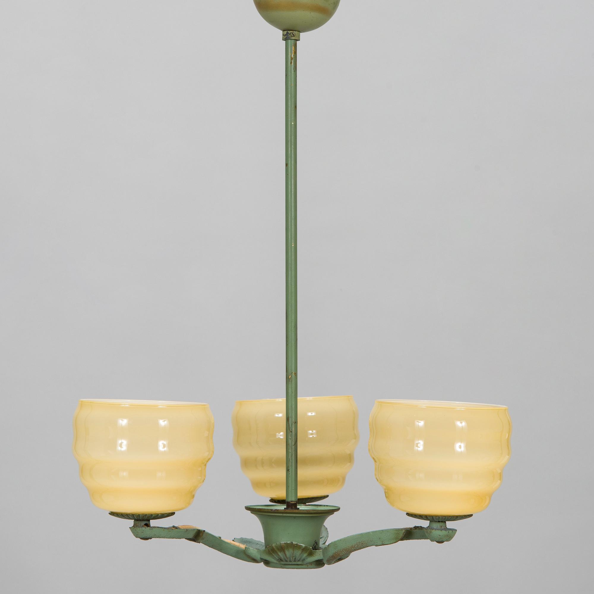 Paavo Tynell, taklampa, modell 1713, Taito, 1930-tal.