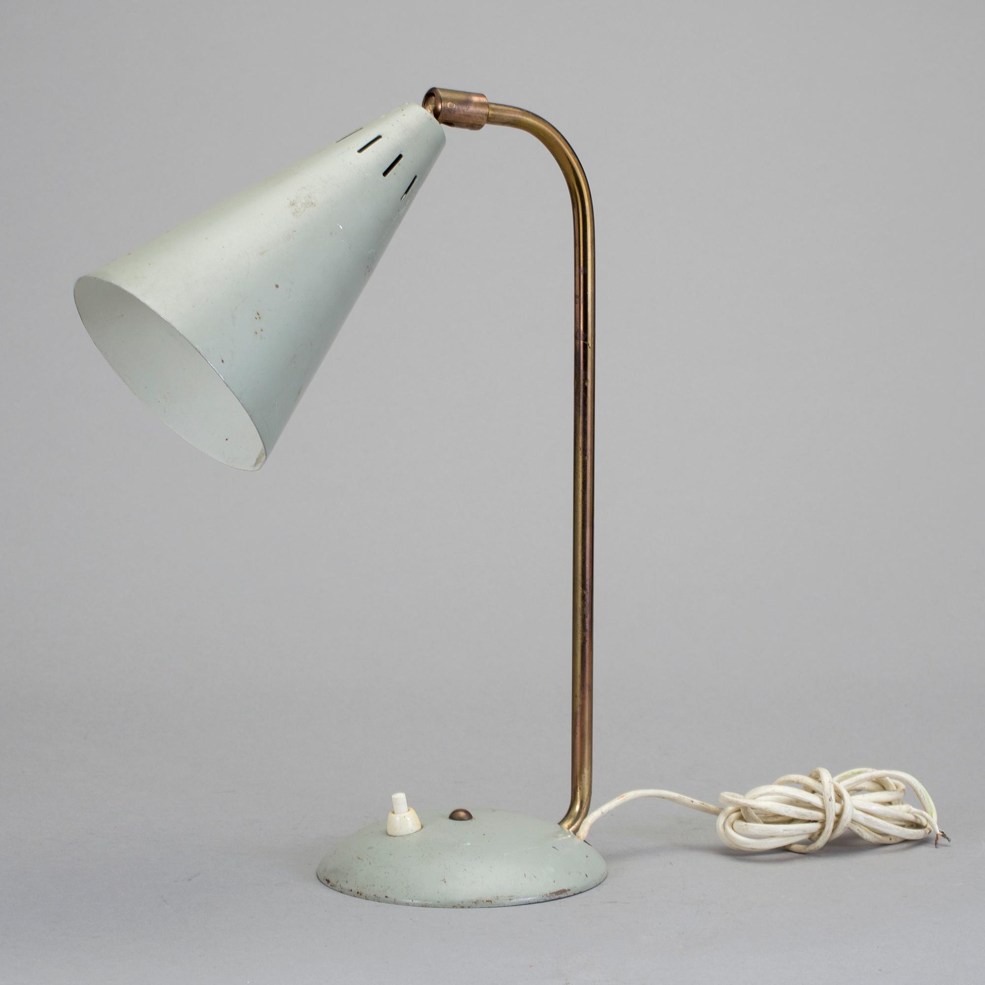 BORDSLAMPA, 1900-talets mitt.