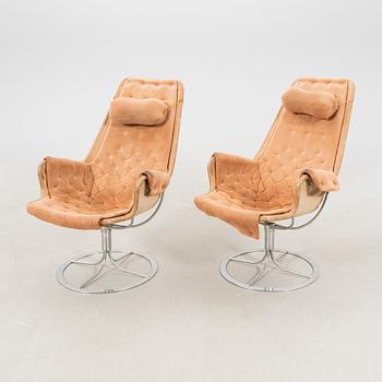 Bruno Mathsson, a pair of "Jetson" armchairs, Dux, second half of the 20th century.