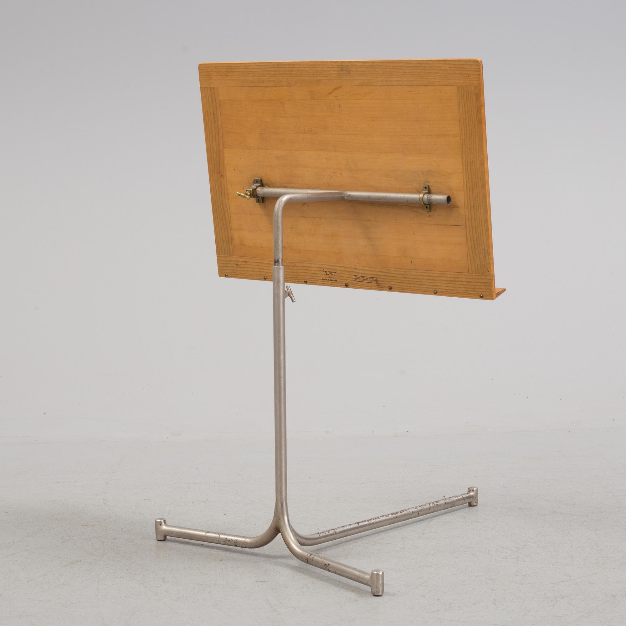 An adjustable reading table design BRUNO MATHSSON for Karl Mathsson, Värnamo.