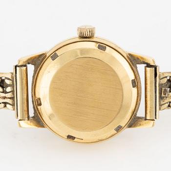 Omega, Ladymatic, wristwatch, 18K gold, bracelet in 14K gold, 22 mm.