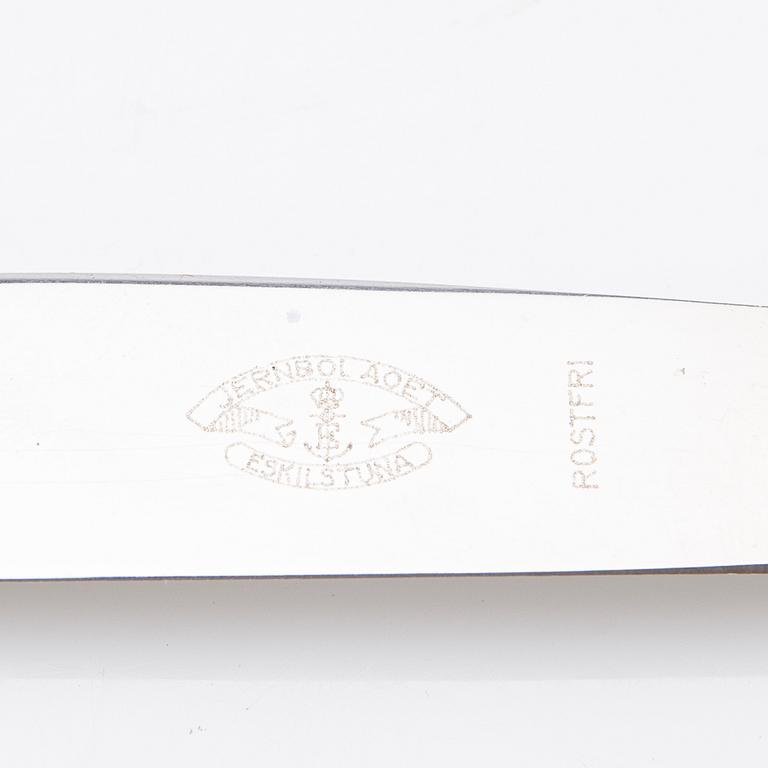 Gustaf Möllenborg, Cutlery, 6 + 6, silver, Stockholm 1836.