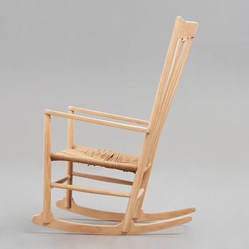 HANS J WEGNER, a rocking chair, model J12, FDB Møbler, Denmark, 1940's.