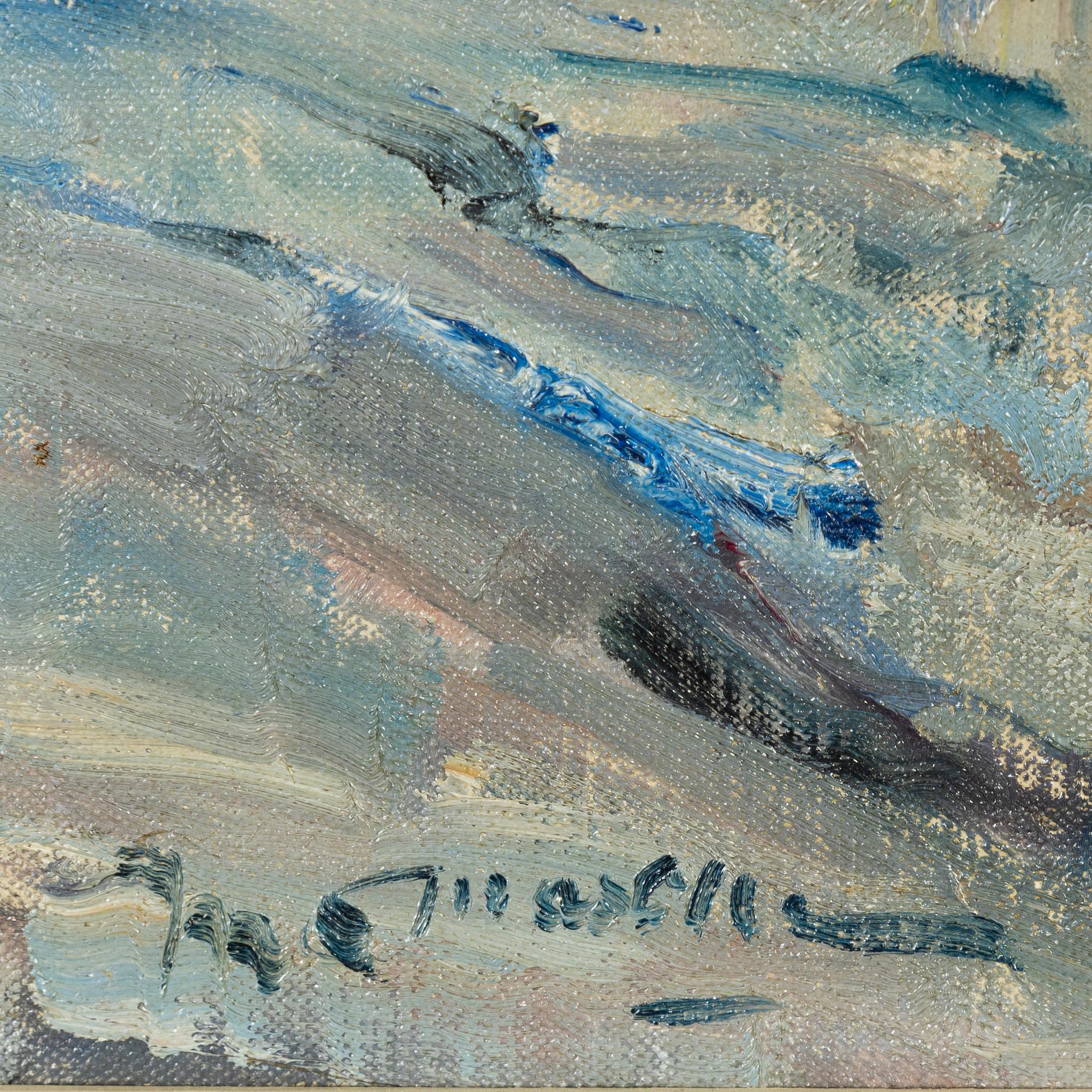 Helmer Masolle, olja på duk, signerad.