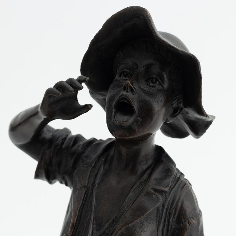 Paul Dubois, a bronze sculpture, signed.