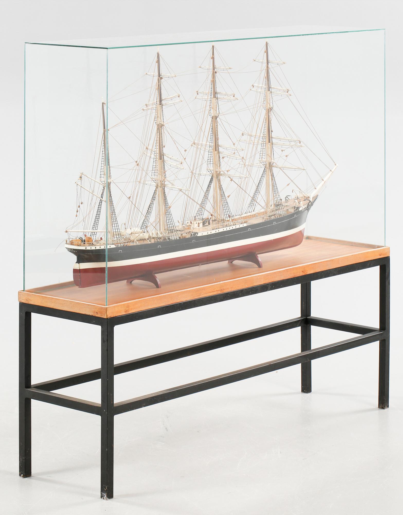 A boat model, "Pamir", made in the second half of the 20th century.