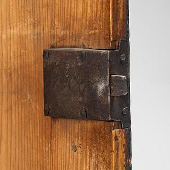 A folk art corner cabinet from Delsbo, Hälsingland dated 1847.