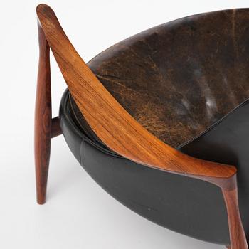 Ib Kofod-Larsen, a rosewood "Elizabeth" easy chair, cabinetmakers Christensen & Larsen, Denmark, 1950s-60s.
