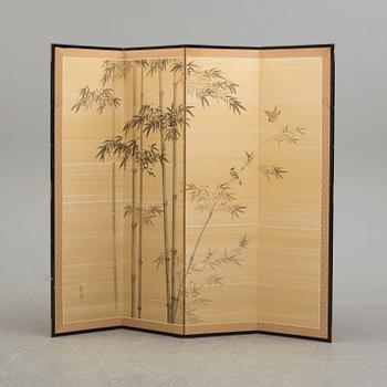 A 21st century Japanese folding screen.