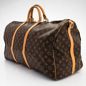 Louis Vuitton, a Monogram Canvas 'Keepall 60 Bandoulière' weekendbag.