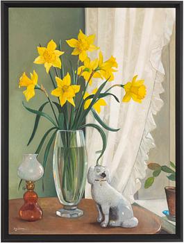 Owe Zerge, Still life with flowers.