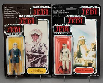 STAR WARS, 5 stycken actionfigurer, Kenner 1983.