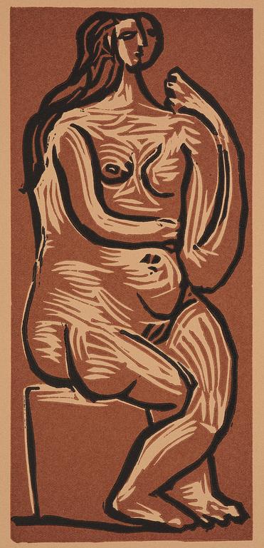 Pablo Picasso, "Nu Assis".