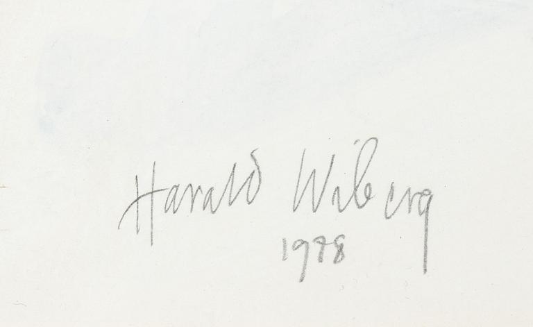 Harald Wiberg, Gröngöling på trädstam.