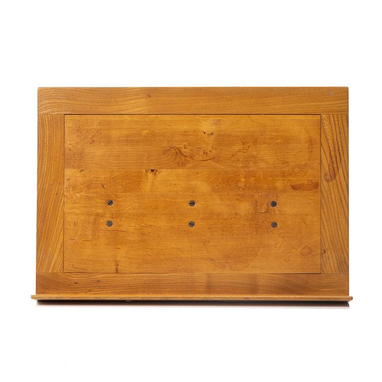 Bruno Mathsson, Reading table, elm?, Firma Karl Mathsson, Värnamo, 1940s?.