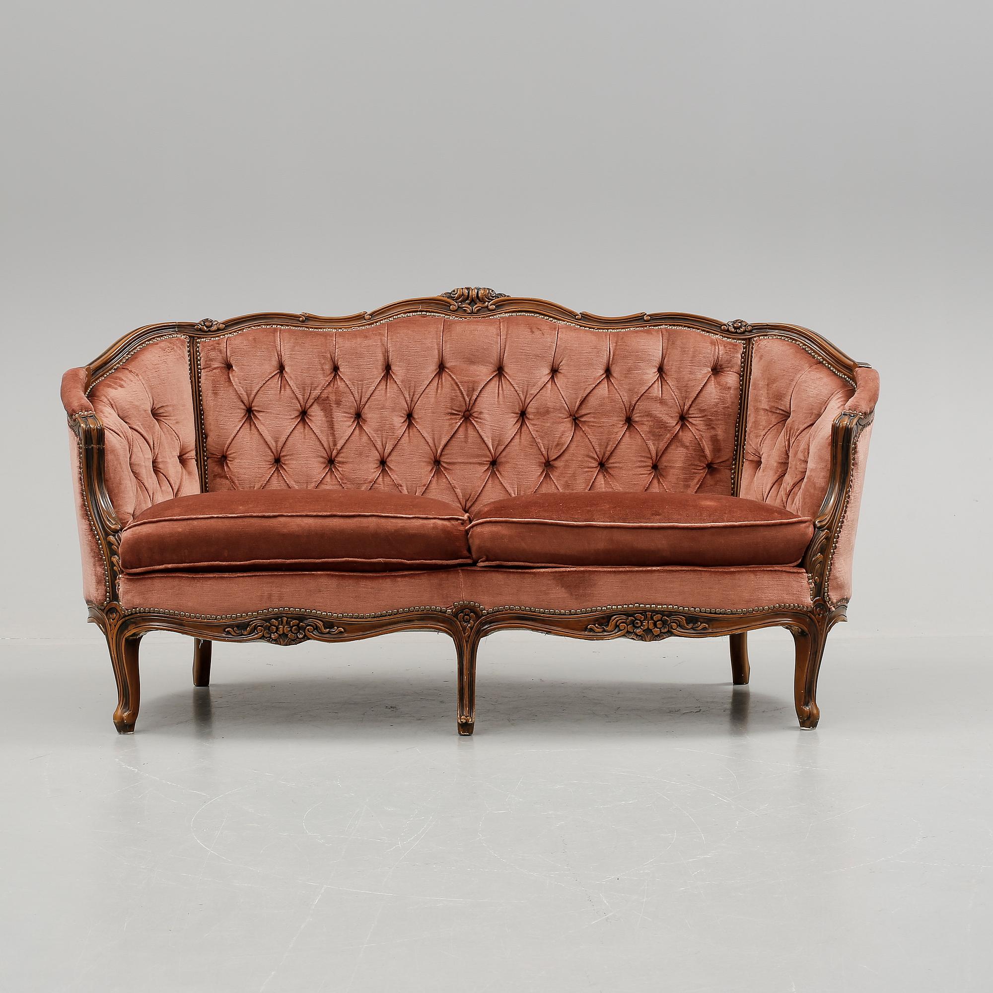 SOFFA, rokokostil, 1900-talets andra hälft.