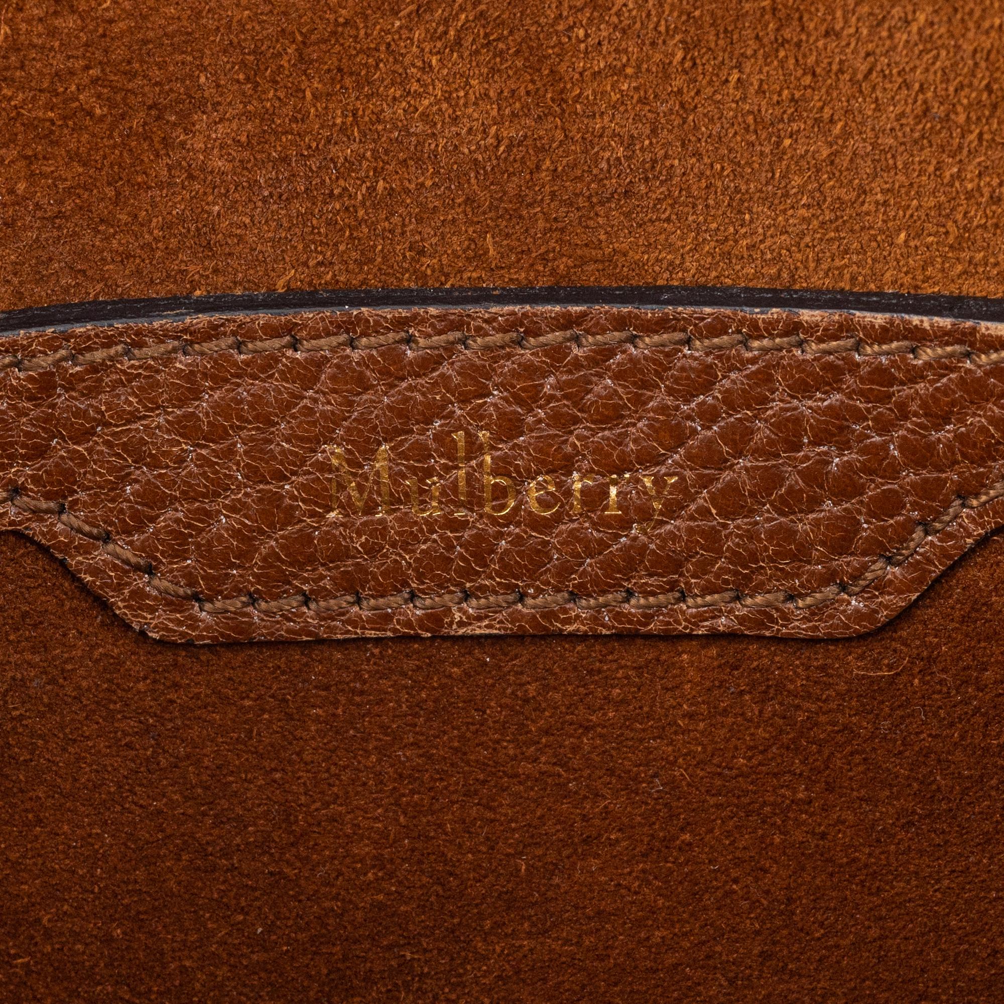 Mulberry, A cognac leather bag, "Small zipped Bayswater".