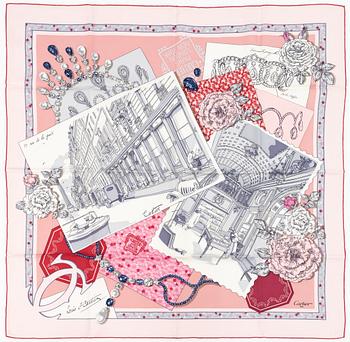 Cartier, scarf, "13 rue de la paix".