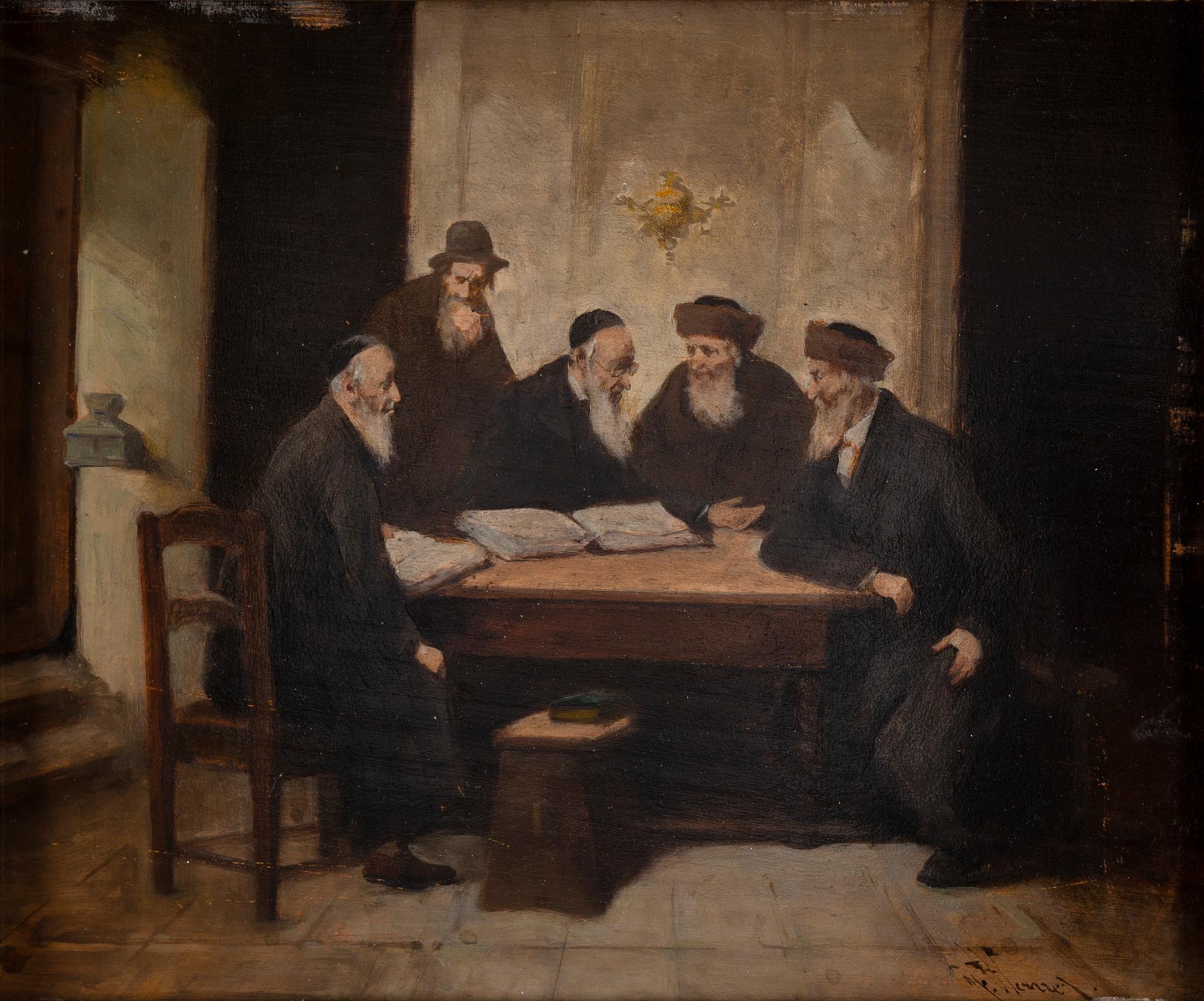 Hans Winter, oil on panel, signed.