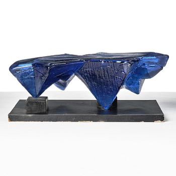 Edvin Öhrström, "Isig prisma", a cast glass sculpture, Lindshammar Glassworks.