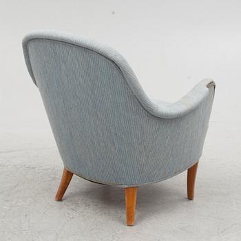 Carl Malmsten, a "Cirkus" armchair, Sweden, mid20th century.