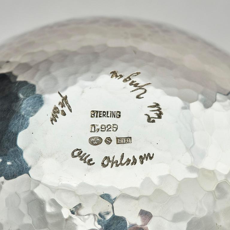 Olle Ohlsson, tumlare, 3 st, sterling silver, Stockholm 1979.
