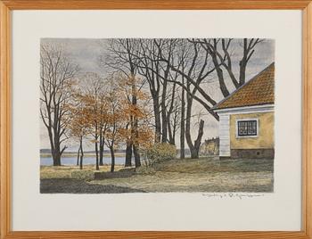 REINHOLD LJUNGGREN, 3 st, färglitografier, signerade och en av dem numrerade.