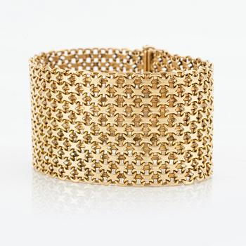 Armband 18K guld, X-länk.