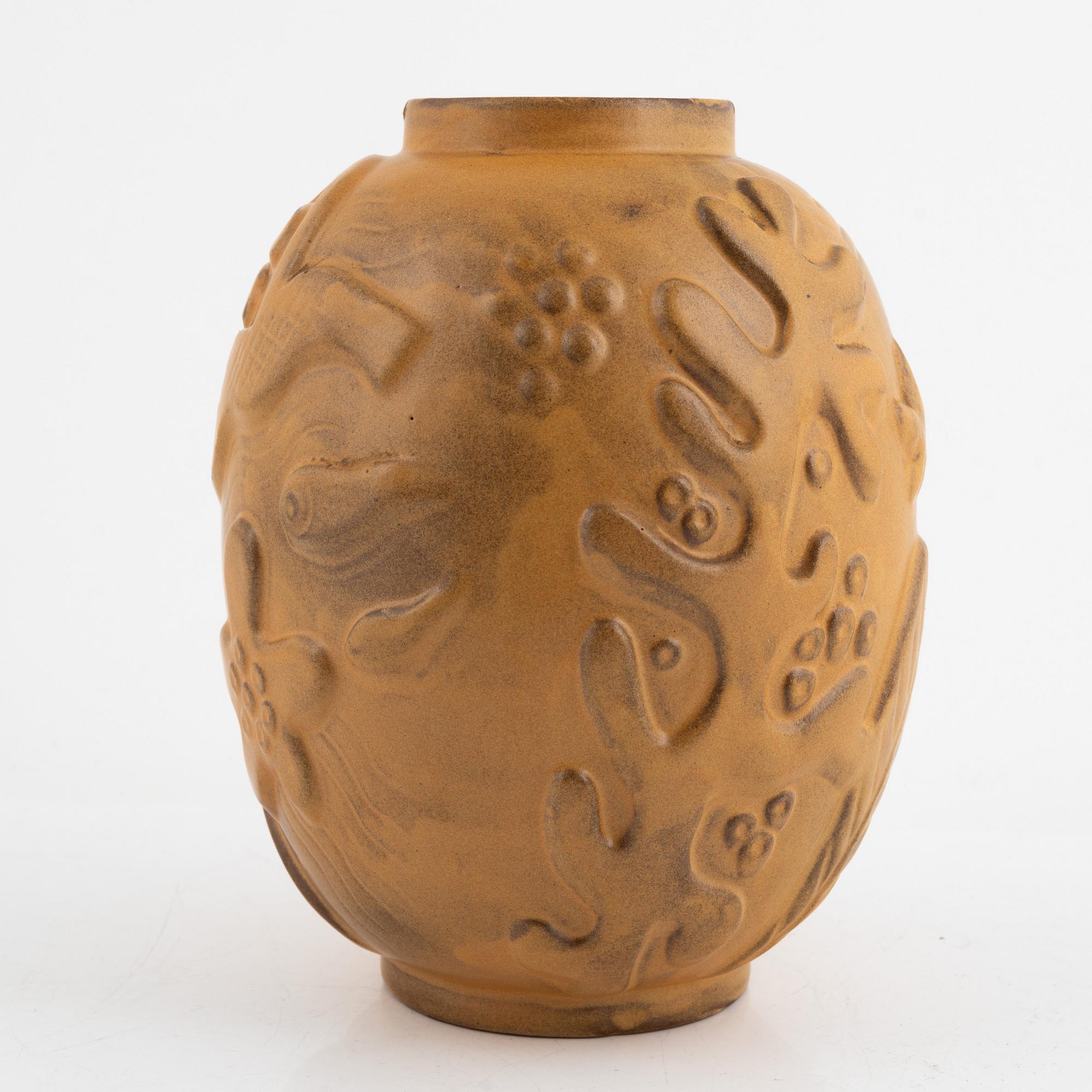 Anna-Lisa Thomson, an earthenware vase, Upsala-Ekeby.