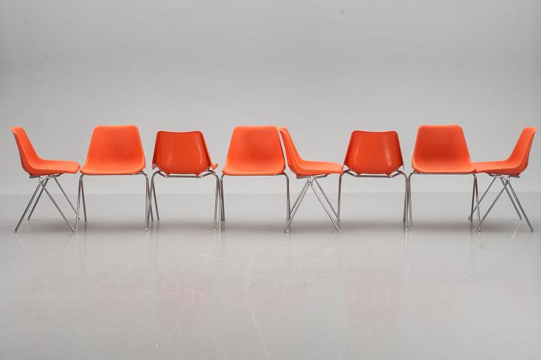 STOLAR, 8 st, Robin Day, Overman, märkta.