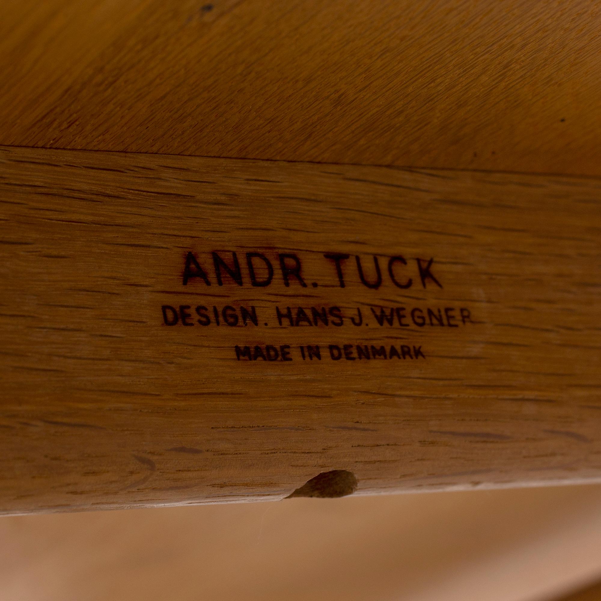 HANS J. WEGNER, a table, model "CH327", Andreas Tuck, Denmark, from the latter half of the 20th century.