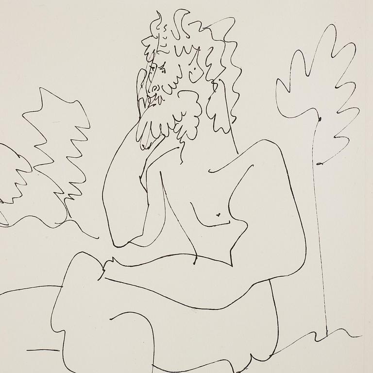 Pablo Picasso, "Thoughtful man" ur "Les cavalliers d'ombre".