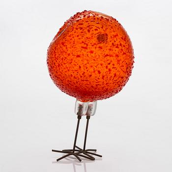 Alessandro Pianon, "Pulcino", skulptur, glas, Vistosi, Murano, Italien 1960-tal.