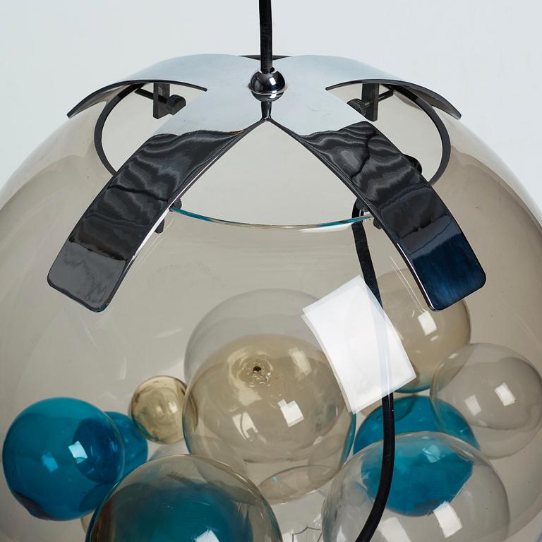 Paolo Venini, and Massimo Pistilli, a "Palotta" glass ceiling lamp, Venini, Italy 1960-70's.