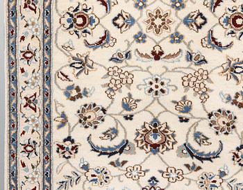 A part silk Nain, runner so called 9 LAA, ca 290 x 75 cm.