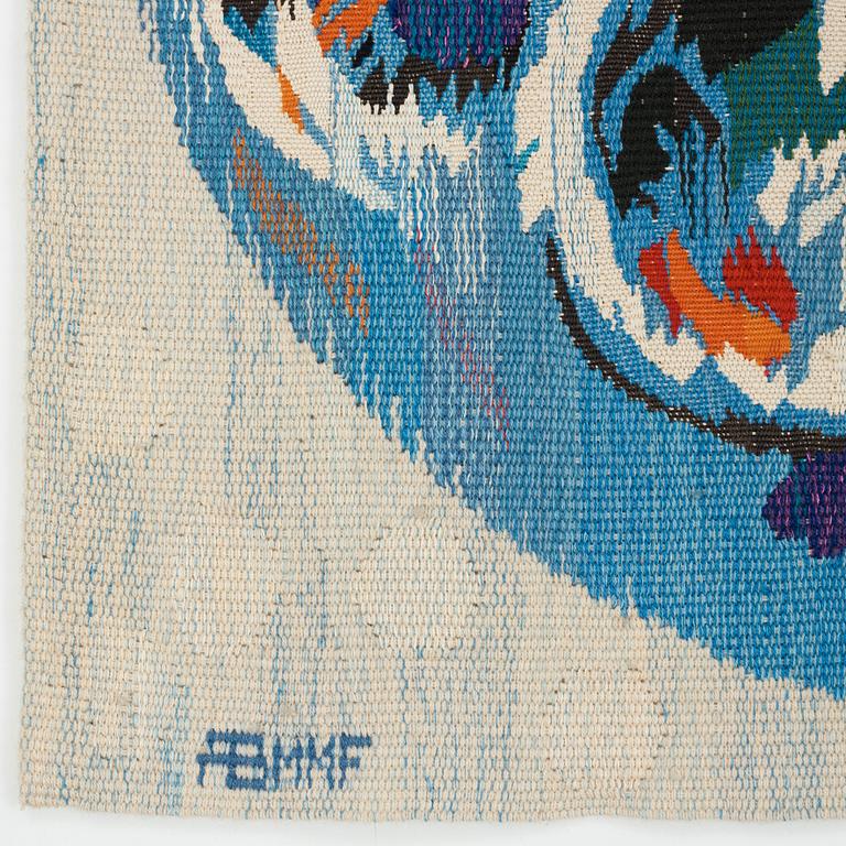 Barbro Sprinchorn, Vävd tapet, "La Lune" ("Månen"), gobelängvariant, ca 87,5-88,5 x 103,5 cm, signerad AB MMF S.