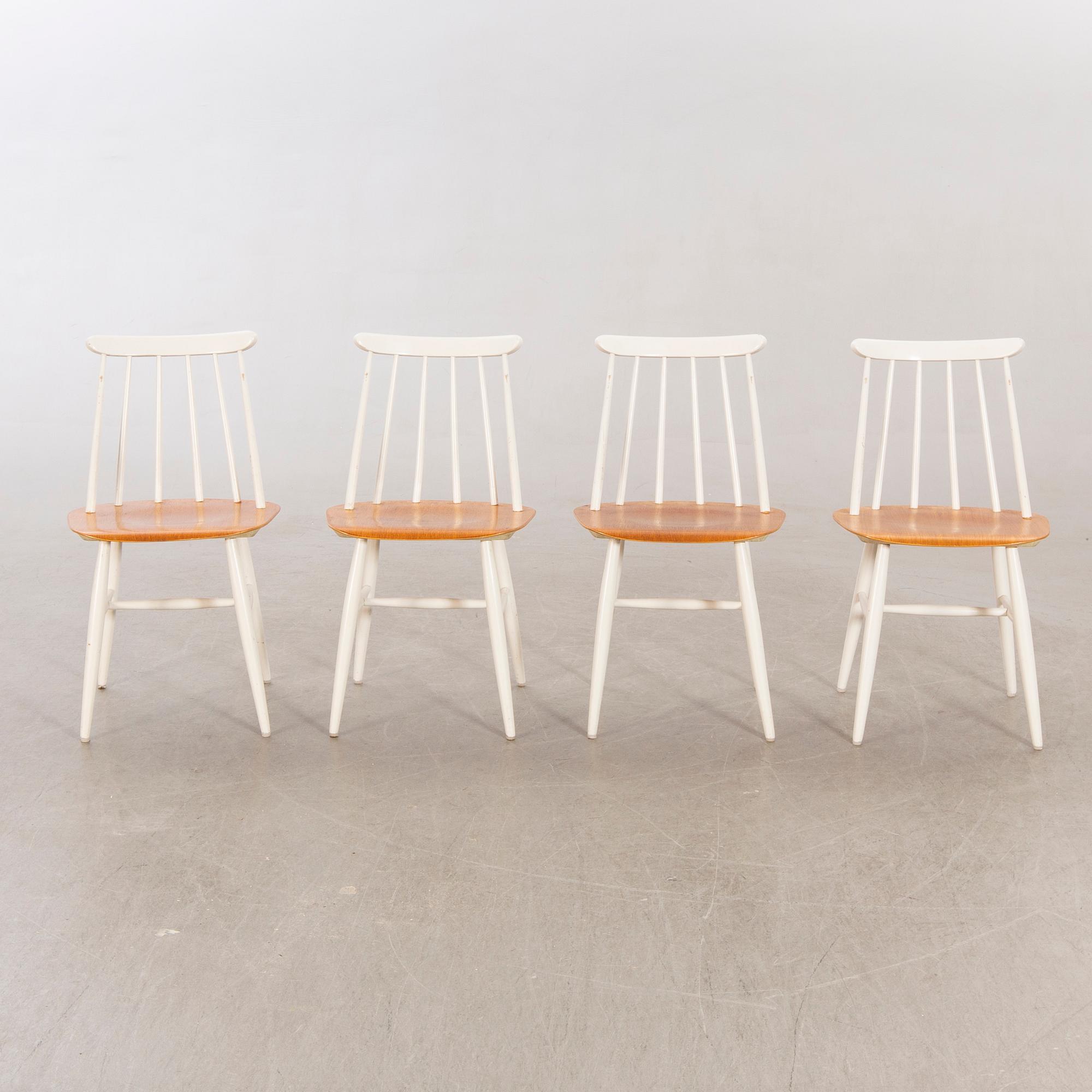 Chairs 7 pieces, "Fanett", Ilmari Tapiovaara, Edsbyverken, 1900-talets andra hälft.