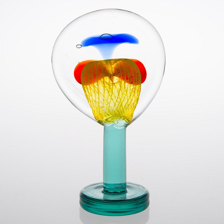 OIVA TOIKKA, LASIVEISTOS, "Lollipop", signeerattu Oiva Toikka, Nuutajärvi 2004, 112/200.