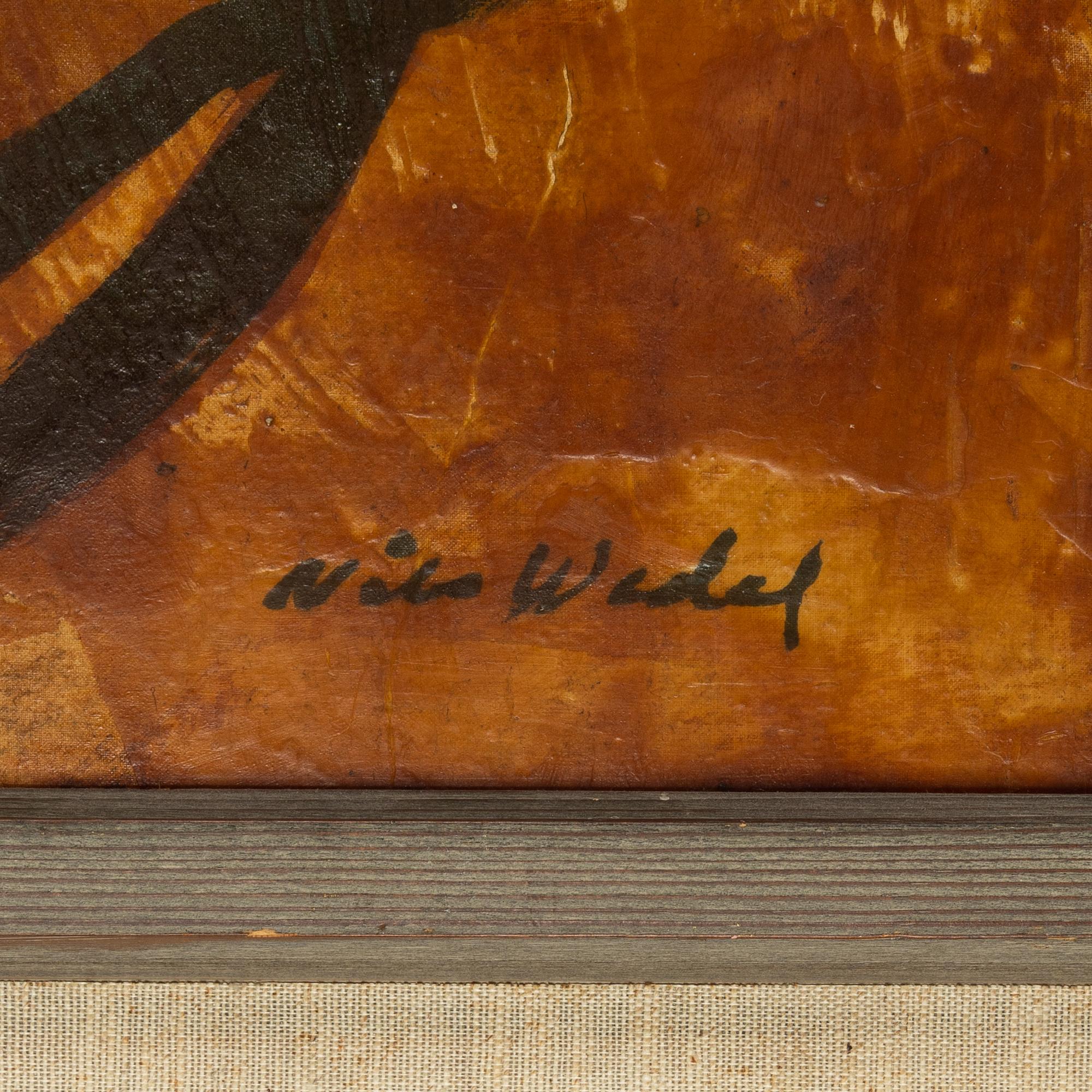 Nils Wedel, navax painting, signed.