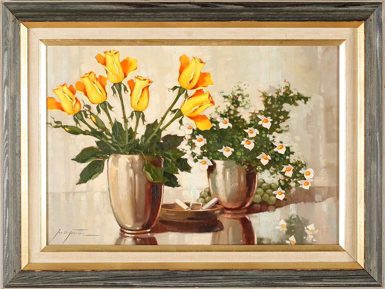 JAN BOHUMIL POSPISIL, olja på duk, signerad.