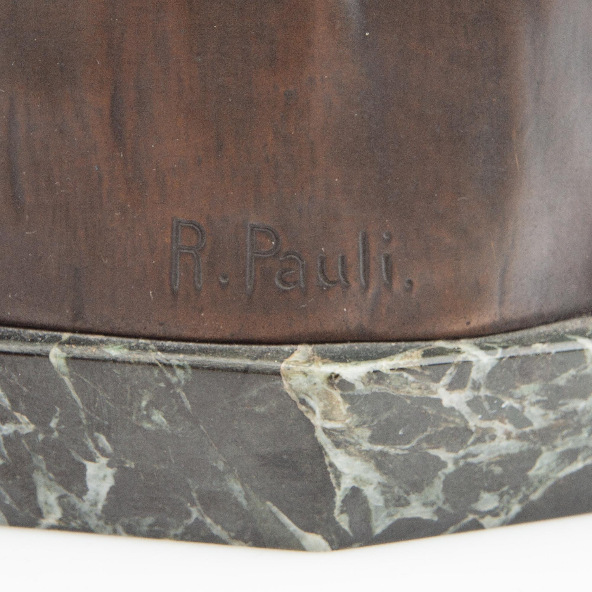 Richard Pauli, Sculpture Bust of a Young Woman.